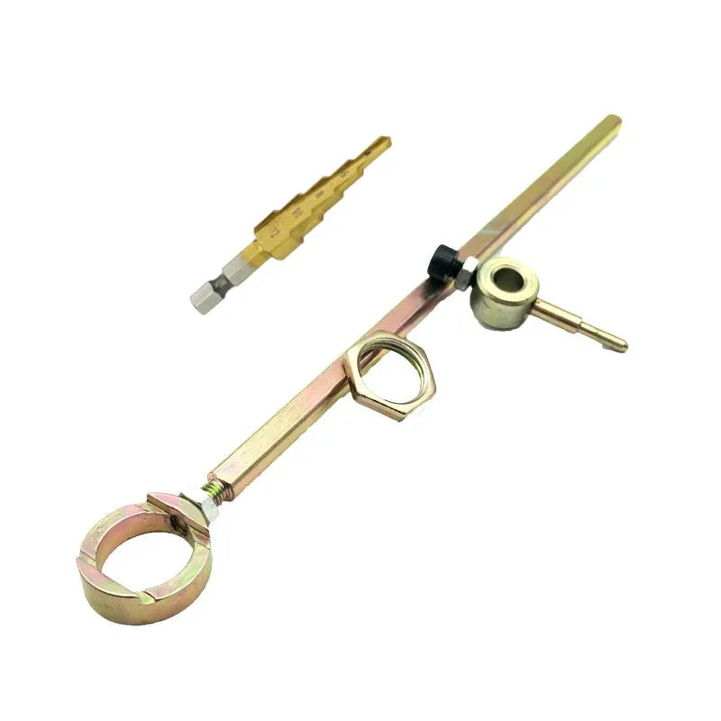 Metal Sheet Cutter Double Head Iron Nibbler Cutting Tool Electric Drill Attachment Modification Plate Punch Scissors Adjustable