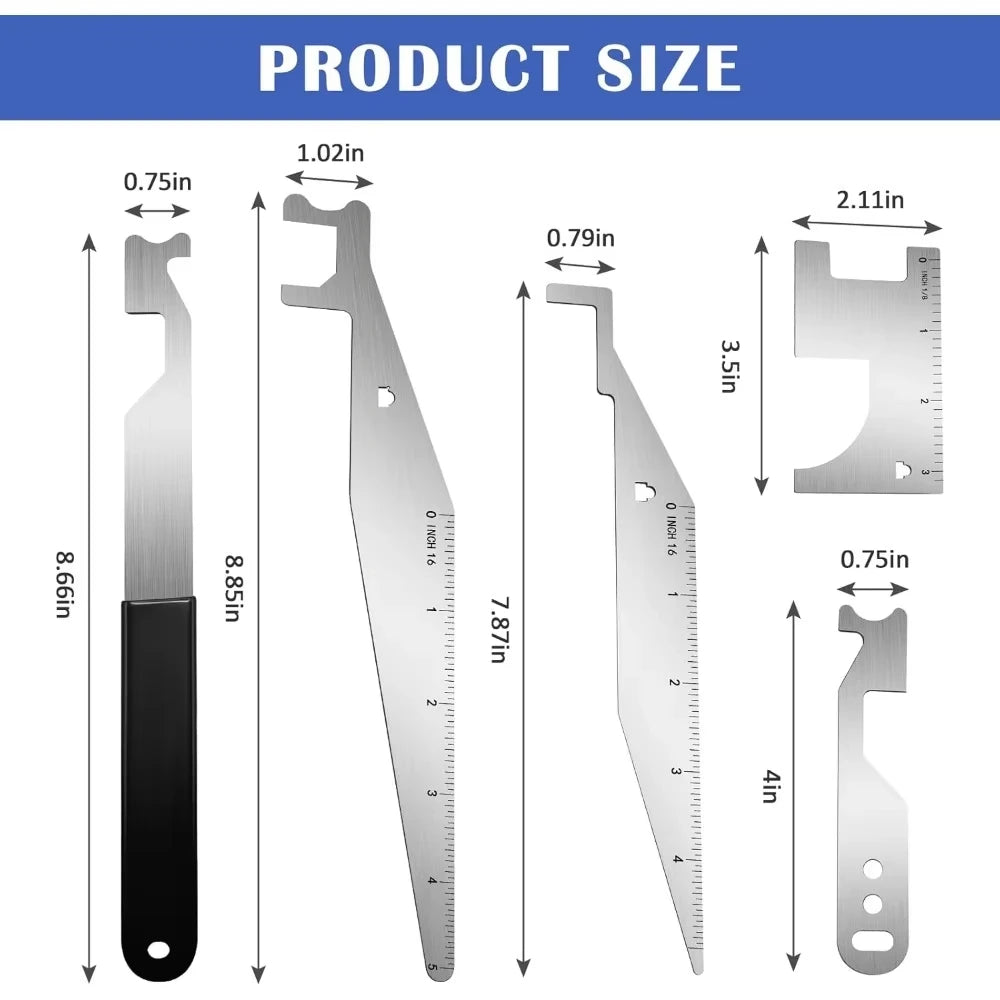 Firefighter Tools Kit: 5-Pack Spring Steel Multi-Functional Pry Tools