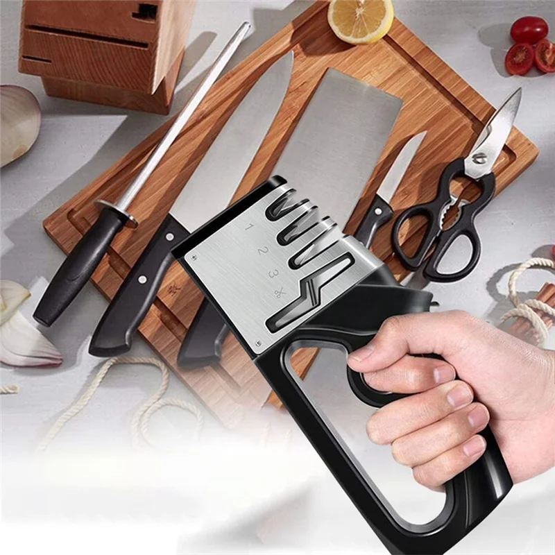 Fast Grinder Handheld Multi-Function Grinding Tool Kitchen Helper Knife Sharpener-AT64