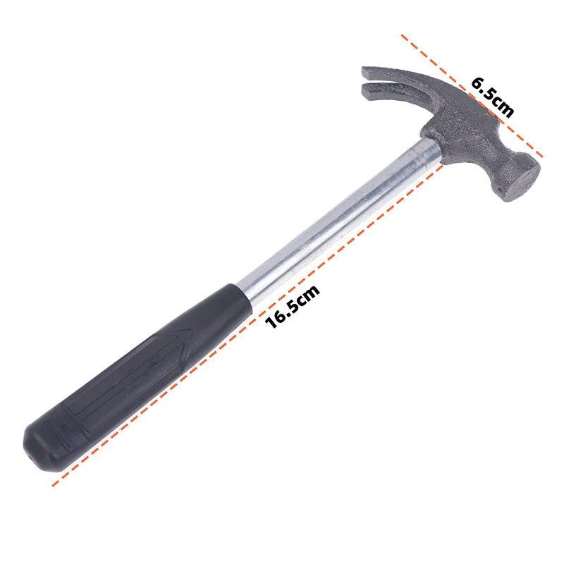 Household Tool Powerful Multi-purpose Ramshorn Hammer High Carbon Steel Forging Rubber Non-slip Handle Mini Small Iron Hammer