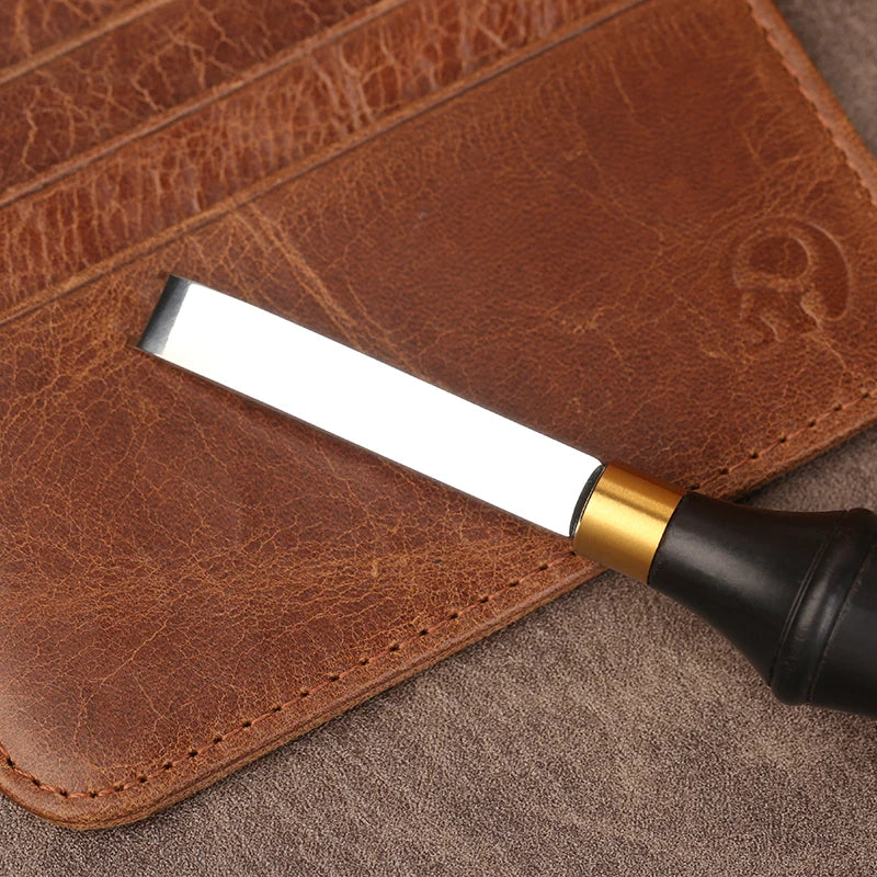 Fenrry 4/6/8/10mm Leather Edge Beveler Tool French Skiver Wide Mouth Leather Edge Bevelers Skiving Trimmer Crafting Tools