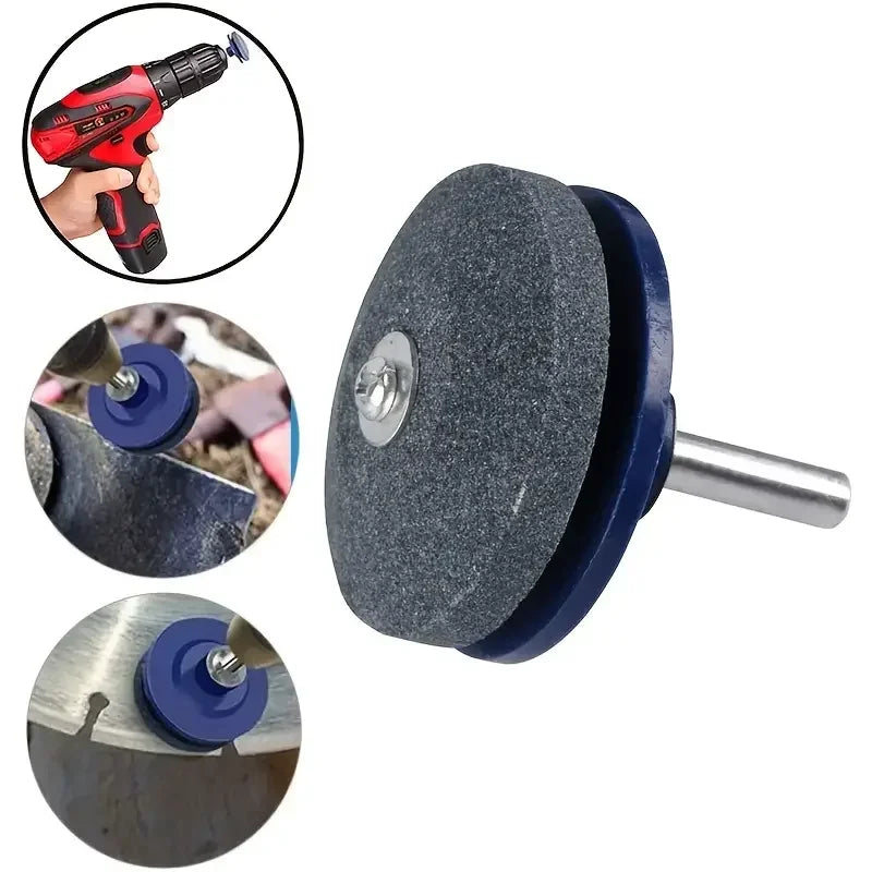 Afilador de cortacésped eléctrico con cabezal de molienda resistente al desgaste y lijadora de piedra de afilar