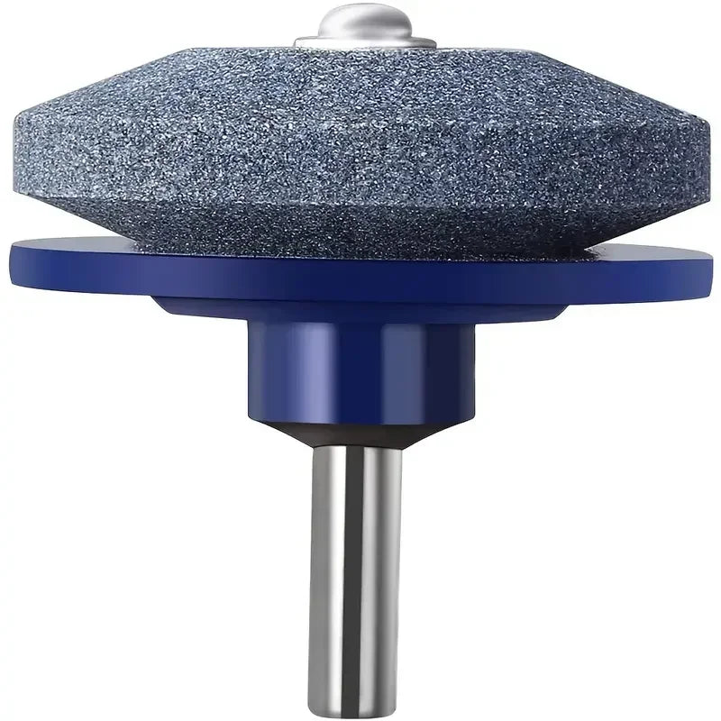 Afilador de cortacésped eléctrico con cabezal de molienda resistente al desgaste y lijadora de piedra de afilar